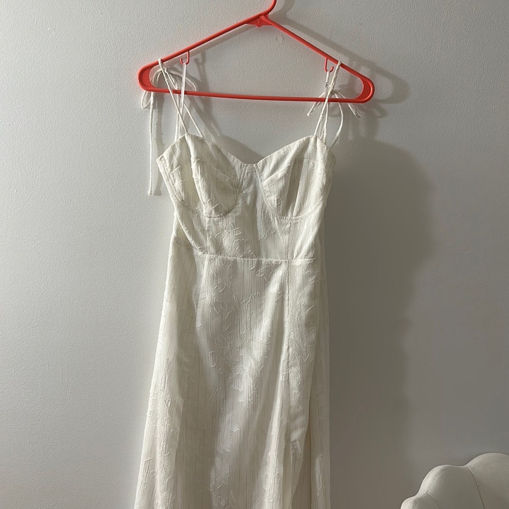 Lulus white midi dress